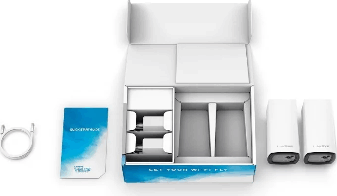 Linksys Velop WHW0102 AC2600 Dual-Band Moduláris Vezeték nélküli Rendszer