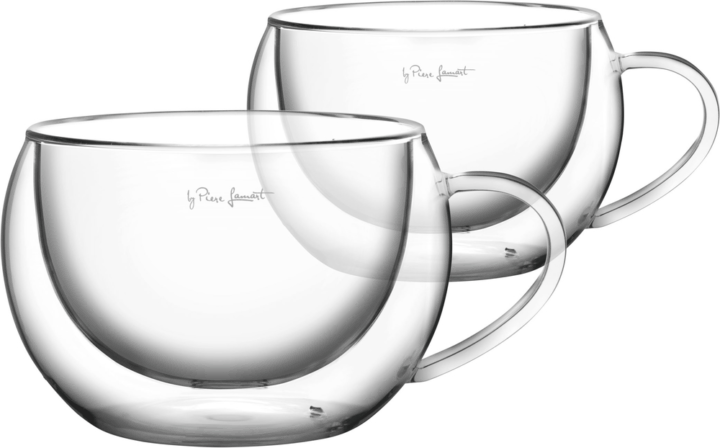 Lamart LT9012 Vaso Cappucino 270ml Dupla Falú Üveg Pohár Szett 2 Darabos