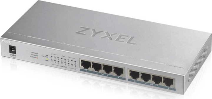 Zyxel GS1008-HP Gigabit PoE Switch Ezüst