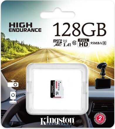 Kingston 128GB High Endurance microSDXC UHS-I CL10 memóriakártya Kingston 128GB High Endurance microSDXC UHS-I CL10 memóriakártya