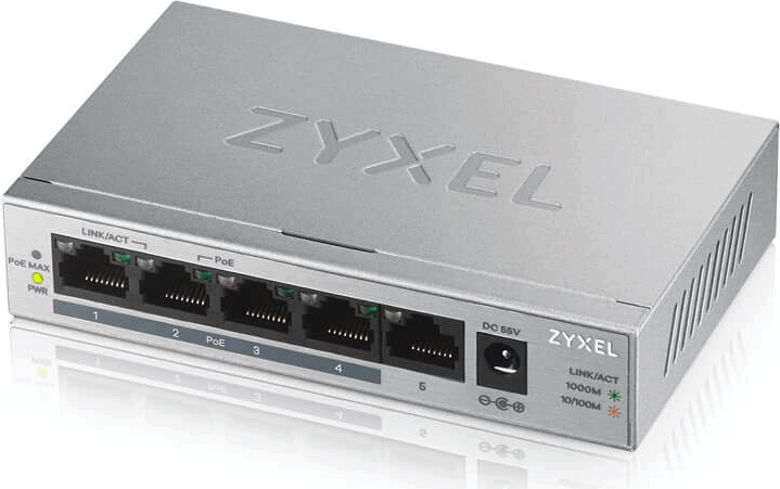 Zyxel GS1005HP Gigabit Switvh - Szürke
