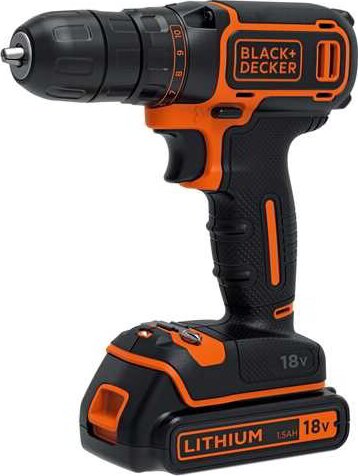 Black&Decker BDCDC18KB Akkumulátoros Fúró-csavarozó (Akkuval)