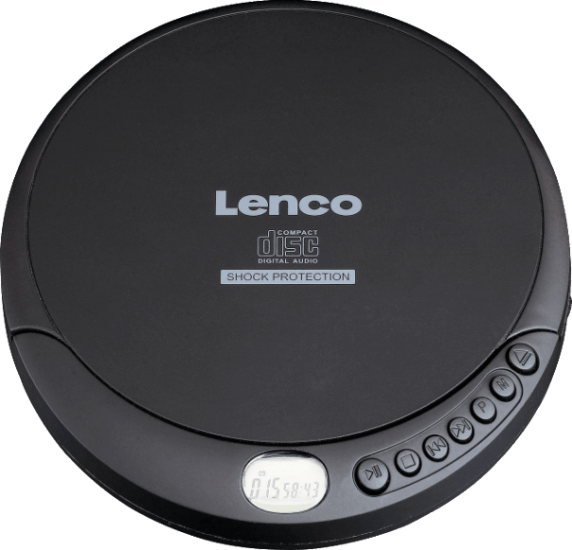 Lenco CD-200 Discman Hordozható CD lejátszó - Fekete Lenco CD-200 Discman Hordozható CD lejátszó - Fekete