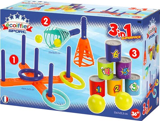 Ecoiffier 192 célba dobó szett gyermekeknek játék több színben