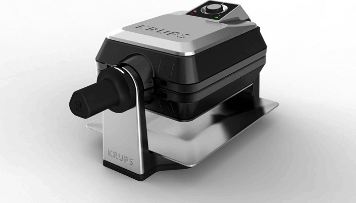 Krups FDD 95D Gofrisütő 1400W - Ezüst/Fekete