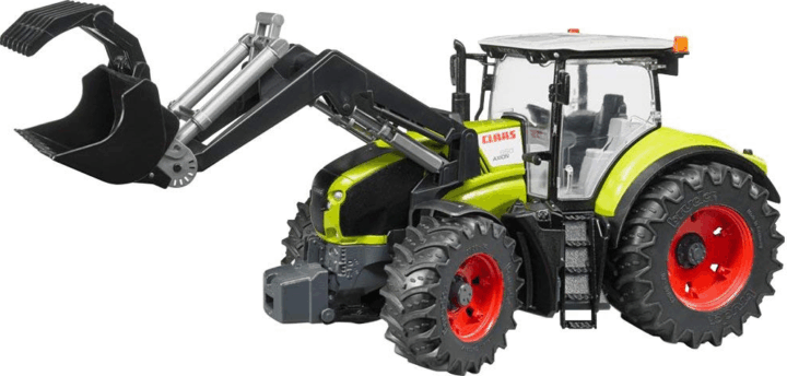 Bruder Claas Axion 950 homlokrakodóval Világoszöld