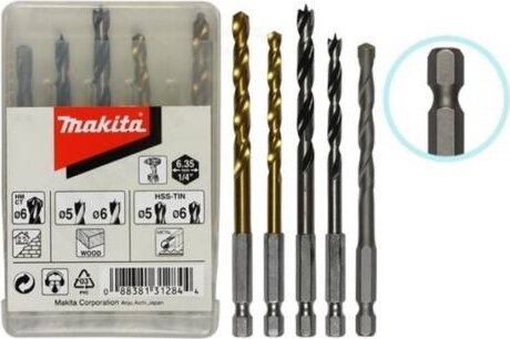 Makita D-23759 Fúró készlet (5 db/csomag) Makita D-23759 Fúró készlet (5 db/csomag)