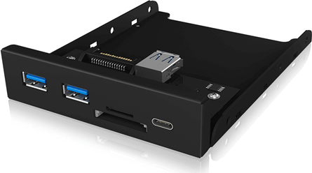 IcyBox IB-HUB1417-I3 USB 3.0 HUB (2+1 port) + Kártyaolvasó Fekete IcyBox IB-HUB1417-I3 USB 3.0 HUB (2+1 port) + Kártyaolvasó Fekete