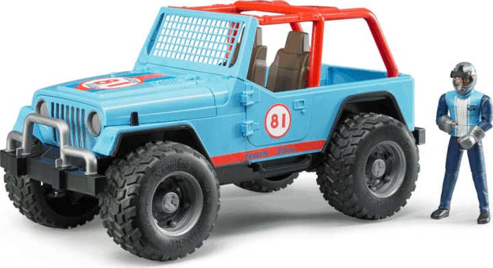 Bruder Jeep Wrangler kék terepjáró sofőrrel