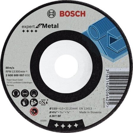 Bosch 2608600218 Expert for Metal 115 mm Tisztító tárcsa Bosch 2608600218 Expert for Metal 115 mm Tisztító tárcsa