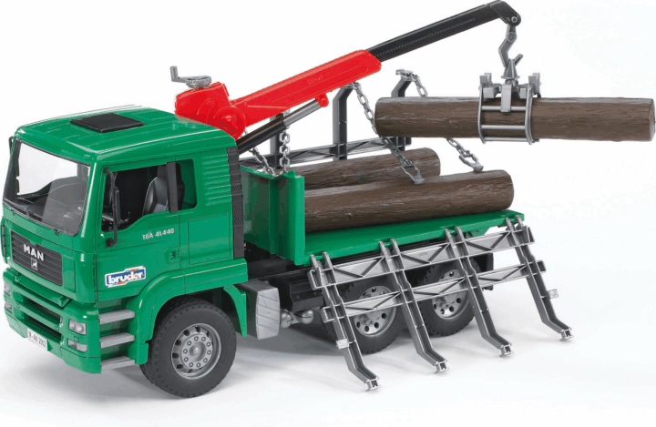 Bruder MAN TGA 41.440 rakodódarus rönkszállító (1:16) Bruder MAN TGA 41.440 rakodódarus rönkszállító (1:16)