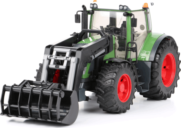 Bruder Fendt 936 Vario traktor homlokrakodóval (1:16)