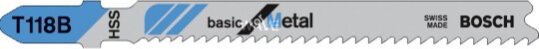Bosch 2608638471 T 118 B, HSS Szúrófűrészlap (25 db/csomag)