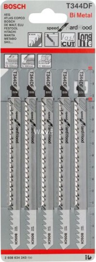 Bosch 2608634243 T 344 DF Szúrófűrészlap (5 db/csomag)