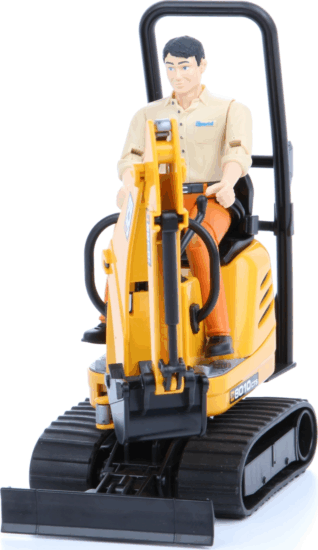 Bruder Bworld JCB 8010 CTS Micro markoló munkással (1:16) Bruder Bworld JCB 8010 CTS Micro markoló munkással (1:16)