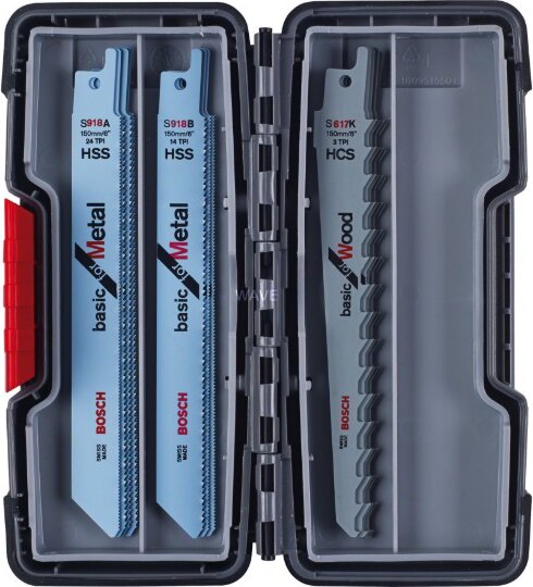 Bosch 2607010901 Wood / Metal Basic Szablyafűrészlap készlet 150mm (15 db)