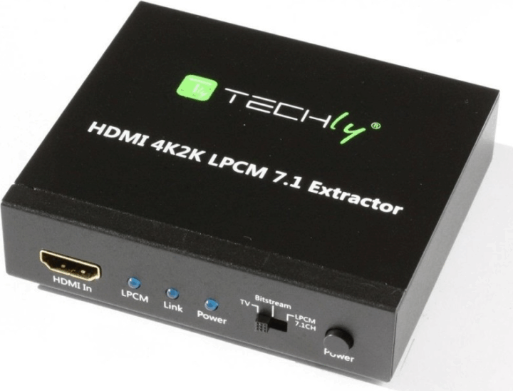 Techly 025756 4K HDMI -> Optikai Toslink Jack Audio Extractor LPCM 7.1 UHD 3D Techly 025756 4K HDMI -> Optikai Toslink Jack Audio Extractor LPCM 7.1 UHD 3D