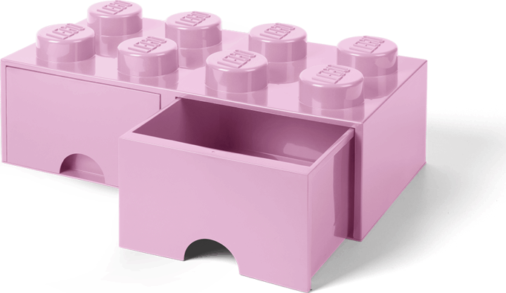LEGO 40061738 Fiókos tárolódoboz (4x2) - Rózsaszín