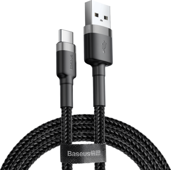 Baseus Cafule USB-C apa - USB2.0 apa Adat- és töltőkábel 1m - Fekete/Szürke Baseus Cafule USB-C apa - USB2.0 apa Adat- és töltőkábel 1m - Fekete/Szürke