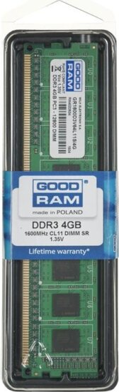 GoodRam 4GB /1600 DDR3L RAM GoodRam 4GB /1600 DDR3L RAM