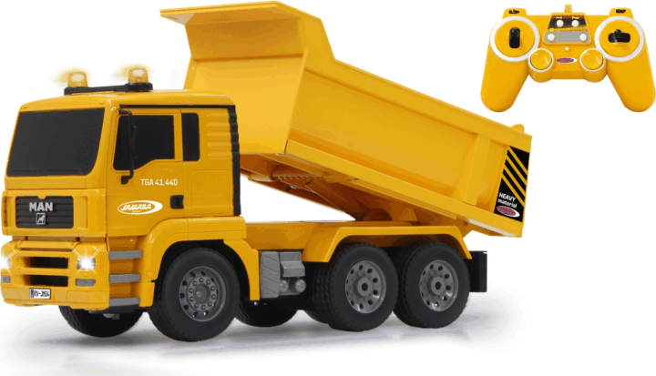 Jamara MAN Távirányítható billenős teherautó (1:20) - Sárga