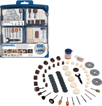 Dremel 723 Többcélú tartozékkészlet (100db) Dremel 723 Többcélú tartozékkészlet (100db)