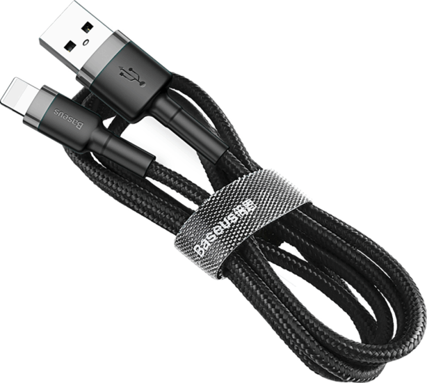 Baseus Cafule USB-A apa - Lightning apa iPhone töltőkábel 0.5m - Fekete/Szürke Baseus Cafule USB-A apa - Lightning apa iPhone töltőkábel 0.5m - Fekete/Szürke