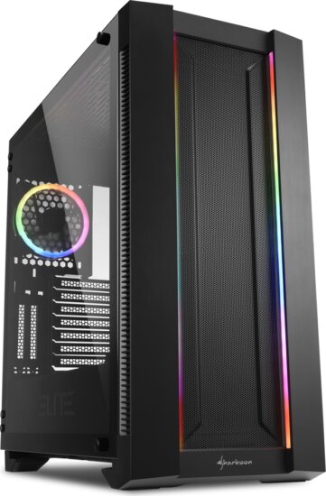 Sharkoon ELITE SHARK CA200M Számítógépház - Fekete