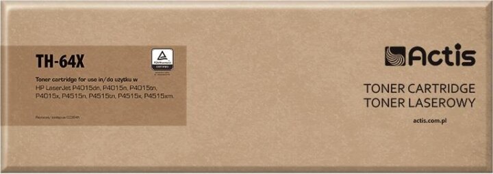 Actis (HP TH-64X/CC364X) Toner Fekete Actis (HP TH-64X/CC364X) Toner Fekete