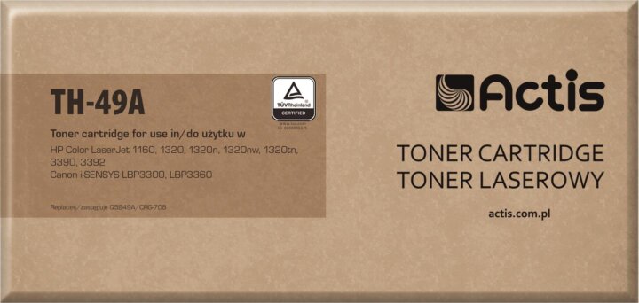 Actis (HP Q5949A/ Canon CRG-708) Toner Fekete Actis (HP Q5949A/ Canon CRG-708) Toner Fekete