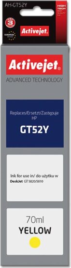 ActiveJet (HP GT52Y M0H56AE) Tintapatron Sárga