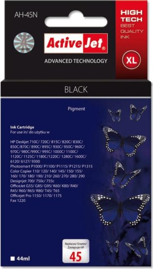 ActiveJet (HP 45 51645A) Tintapatron Fekete
