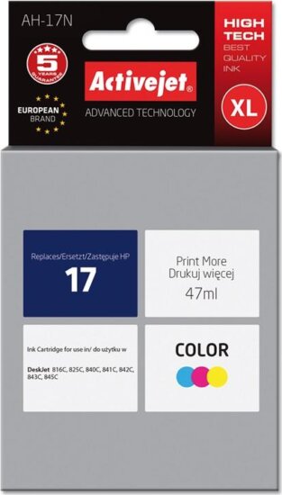 ActiveJet (HP 17 C6625A) Tintapatron Tricolor