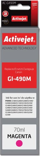 ActiveJet (Canon GI-490M) Tintapatron Magenta