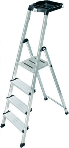 Krause Monto Secury 4 lépcsőfokos alumínium állólétra
