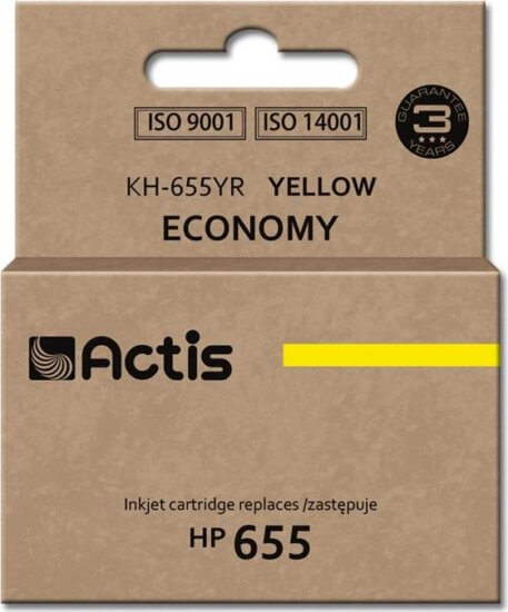Actis (HP 655 CZ112AE) Tintapatron Sárga Actis (HP 655 CZ112AE) Tintapatron Sárga