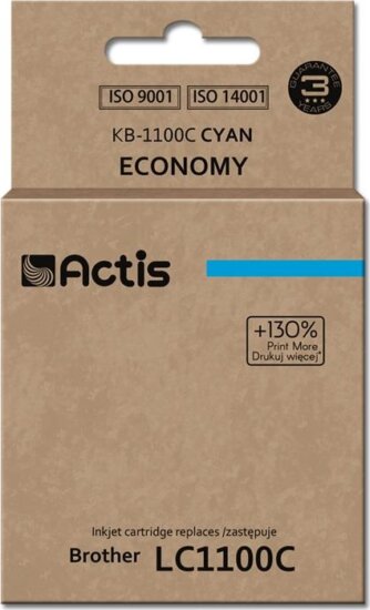 Actis (Brother LC1100C/980C) Tintapatron Cián