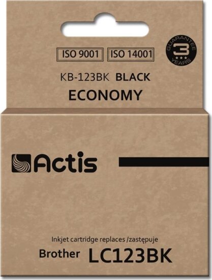 Actis (Brother LC123BK/LC121BK) Tintapatron Fekete