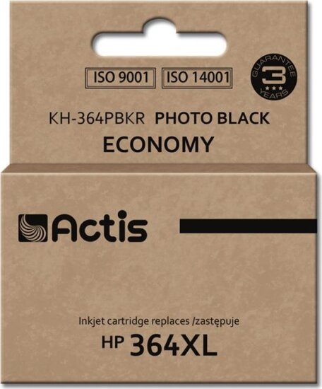 Actis (HP 364XL CB322EE) Tintapatron Fotófekete