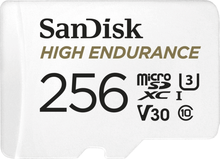 Sandisk 256GB High Endurance microSDXC UHS-I CL10 memóriakártya + Adapter