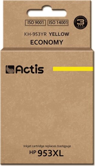 Actis (HP 953XL F6U18AE) Tintapatron Sárga