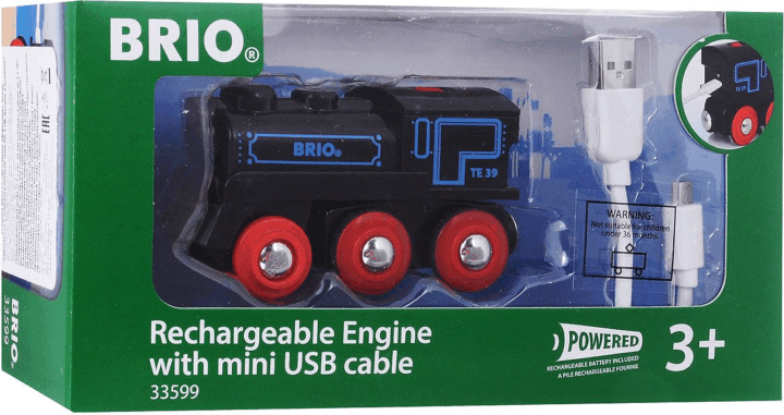 BRIO World Újratölthető gőzmozdony - Fekete BRIO World Újratölthető gőzmozdony - Fekete