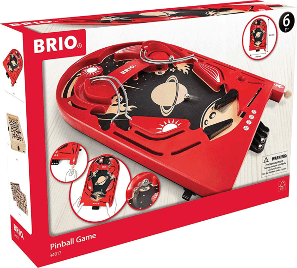 BRIO 34017 Pinball Fa flipper ügyességi játék