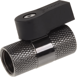 Alphacool G1/4 Két irányú golyóscsap - Fekete/Szürke Alphacool G1/4 Két irányú golyóscsap - Fekete/Szürke