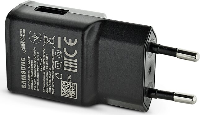 Samsung Hálózati USB töltő (5V / 2A) Fekete (Utángyártott, OEM)