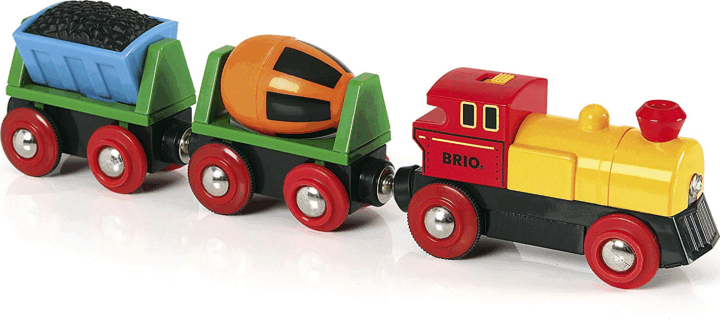 BRIO World Elemes vonat vagonokkal