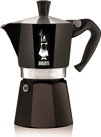 Bialetti Moka Express 6 személyes kotyogós kávéfőző - Fekete