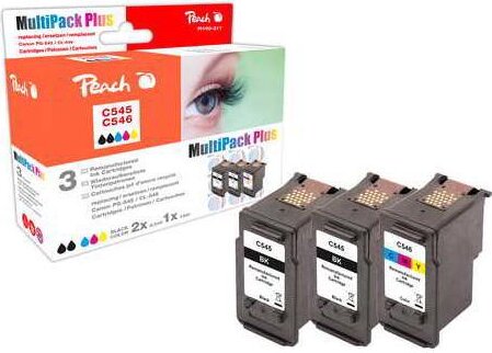 Peach (Canon PG-545*2 CL-546) Tintapatron Tricolor + Fekete