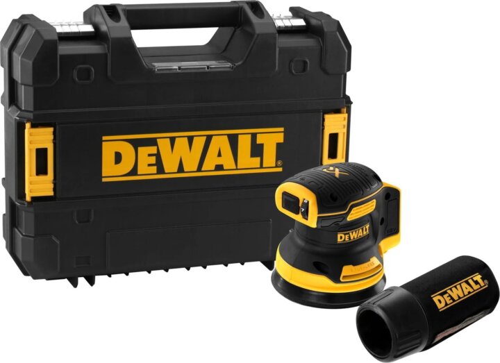 DeWalt DCW210NT 125mm Excentercsiszoló 18V kofferben (akku és töltő nélkül)