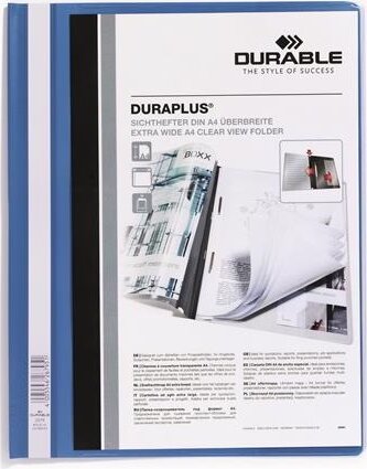 Durable DURAPLUS A4 panorámás széles gyorsfűző mappa - Kék
